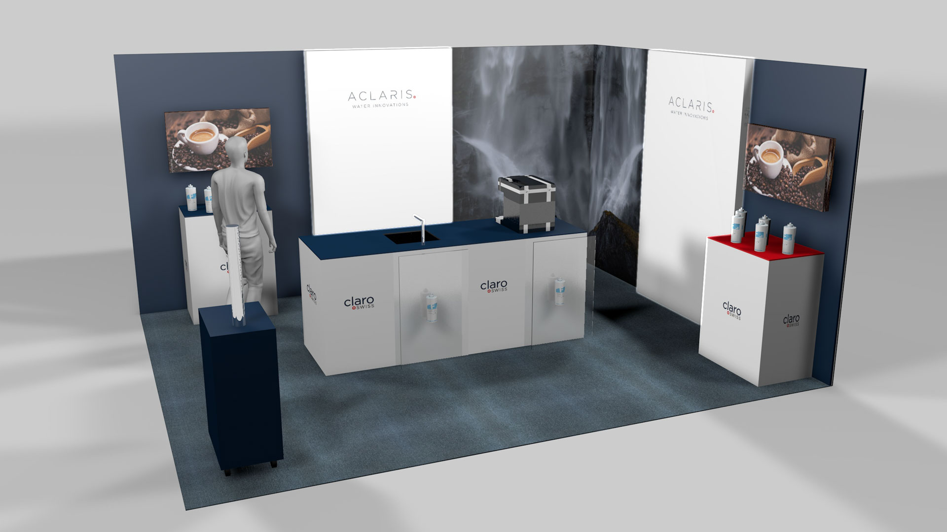 Aclaris Messebau, Messestand, Messedesign, Point of Sale